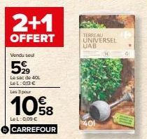 terreau universel Carrefour