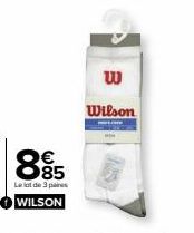 895  Le lot de 3 paires  WILSON  W  Wilson 
