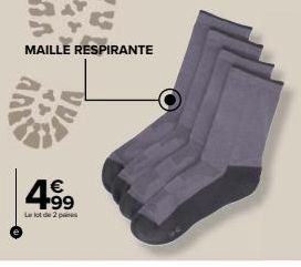 MAILLE RESPIRANTE  4.99  €  Le lot de 2 p 