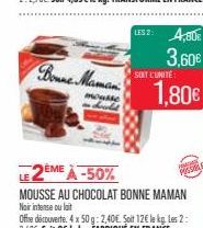 mousse au chocolat Bonne maman