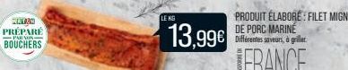 MATER PRÉPARÉ  PARNO  BOUCHERS  LE KG  13,99€ 