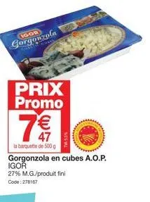 gorgonzola promo