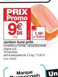 jambon fumé Promo