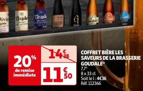 COFFRET BIÈRE LES SAVEURS DE LA BRASSERIE GOUDALE*