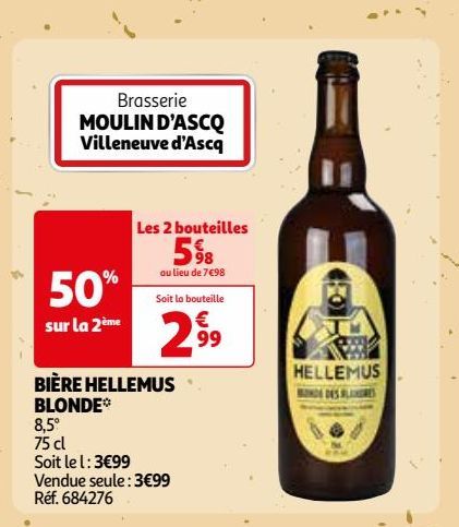 BIÈRE HELLEMUS BLONDE*