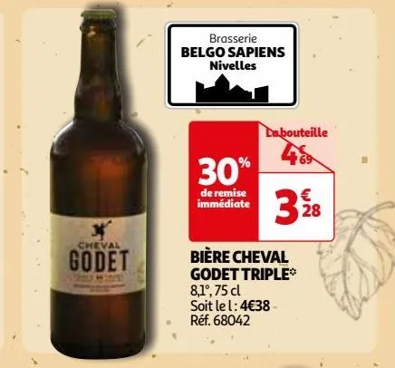 bière cheval godet triple*