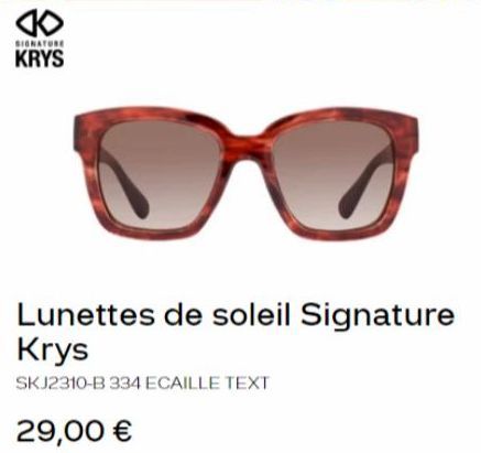 lunettes de soleil Signature