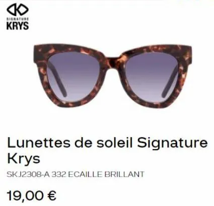 lunettes de soleil signature