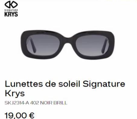 lunettes de soleil Signature