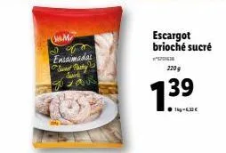 (har ensaimadas  sweet plasty zar  escargot brioché sucré  570163  220 g  1.39 