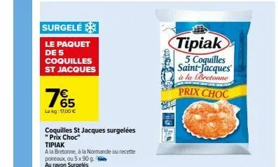 coquilles saint-jacques tipiak