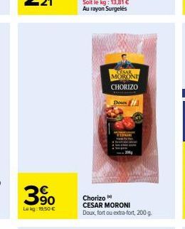 chorizo César moroni