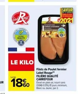 filets de poulet label 5