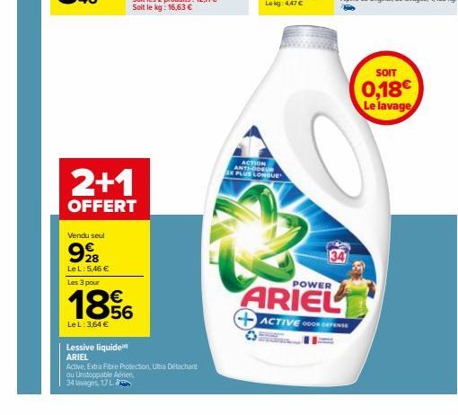 lessive liquide Ariel