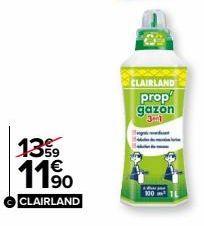 1399  11.⁹⁰0  CLAIRLAND  CLAIRLAND  prop gazon 31 