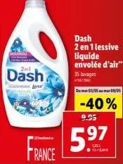 lessive liquide dash