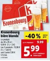 bière blonde kronenbourg