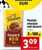 chocolat noir Poulain