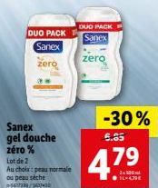 gel douche Sanex