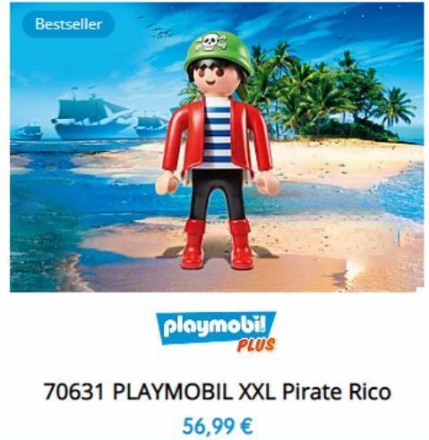 Bestseller  playmobil  PLUS  70631 PLAYMOBIL XXL Pirate Rico  56,99 €  
