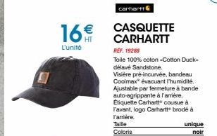 casquette Carhartt