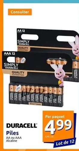 piles duracell