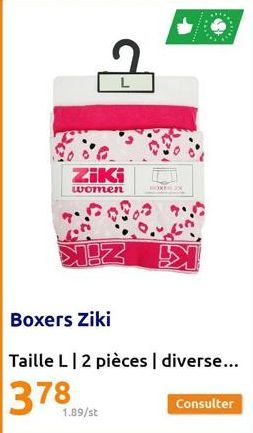 Ziki  women  L  Z  1.89/st  X  