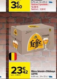 bière blonde Leffe