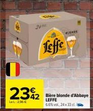 bière blonde Leffe