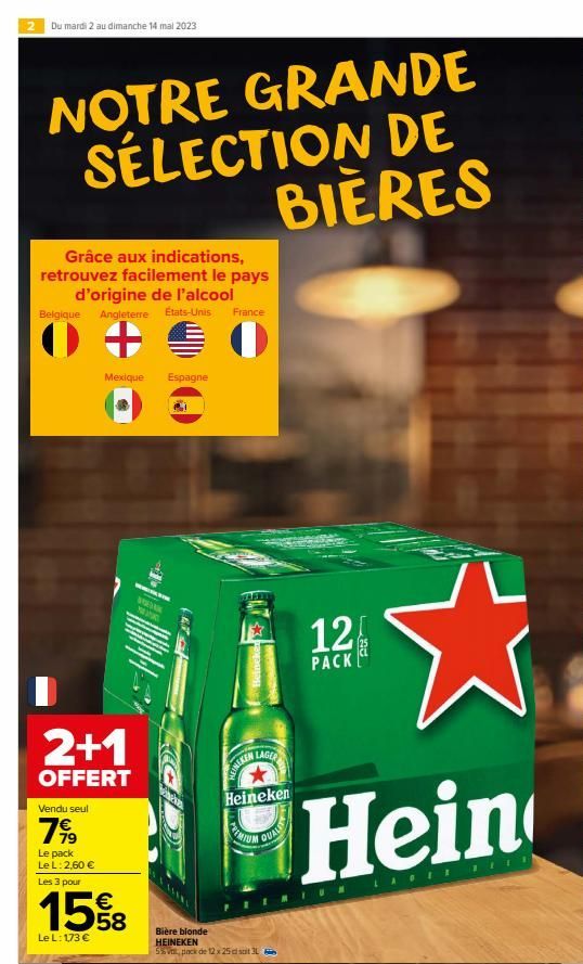 bière blonde Heineken