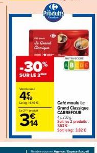 café moulu Carrefour