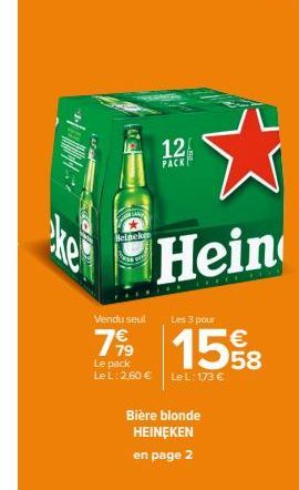 bière blonde Heineken