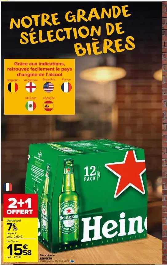 bière blonde heineken