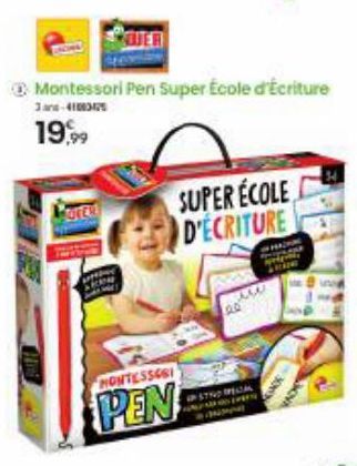 MONTESSORI  PEN  Montessori Pen Super Ecole d'écriture  3a-41883475  19,99  SUPER ÉCOLE D'ECRITURE  STREIAL SEPRES 