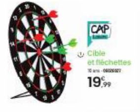 CAP  Cible et fléchettes 10-07  19,99  