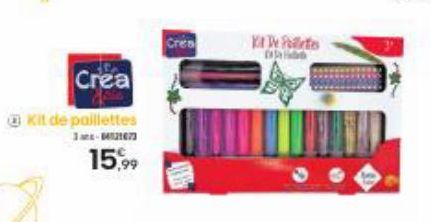 Crea  Kit de paillettes  1-1421673  15,99  Cres  Kit De Potes 