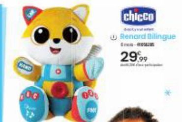 00  1000  chicco  Renard Bilingue  Srce-H  29,99 