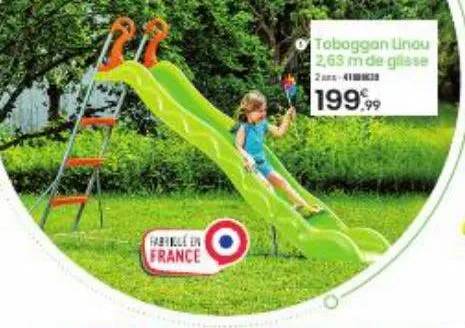 r  fabiule en france  toboggan linou 2,63 m de glisse 2-413  199.99  