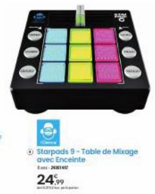 000.0  Starpads 9-Table de Mixage avec Enceinte -24061447  24.99 