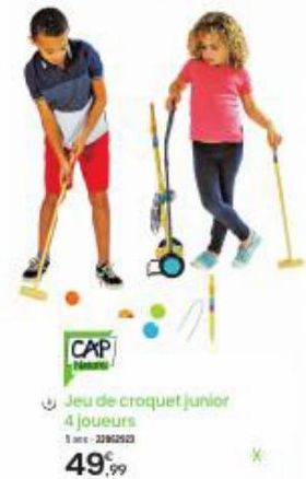 CAP  Jeu de croquet junior 4 joueurs  1-22962923  49.99 