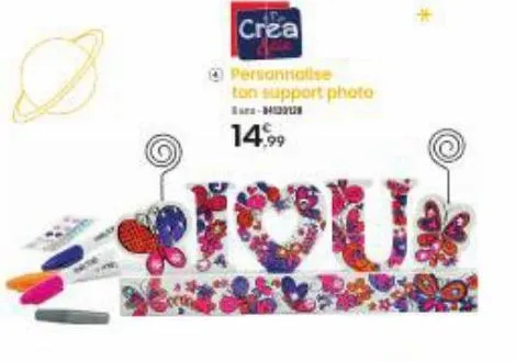 ø  crea  personnalise ton support photo  sara-mu  14.99 