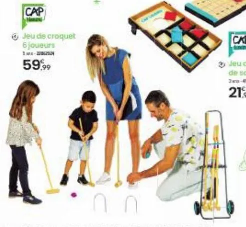 cap  jeu de croquet 6 joueurs 1-2222  59,99 