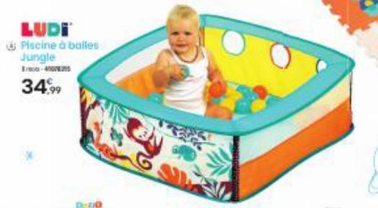 LUDI  & Piscine à balles Jungle  34,99 