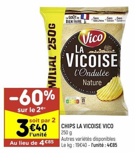 CHIPS LA VICOISE VICO