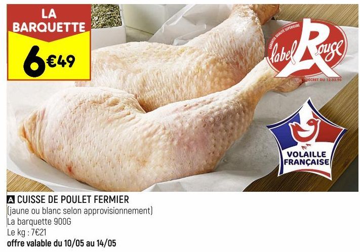 CUISSE DE POULET FERMIER