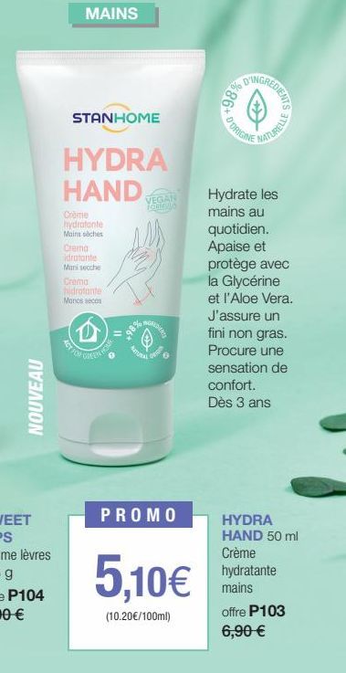 crème hydratante Promo