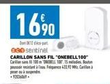 169%0  D  930 sentinel CARILLON SANS FIL "ONEBELL 100 Casas 100 OREBELL 1015 pourtant per à suspendre 92006069  B  que 433.92 