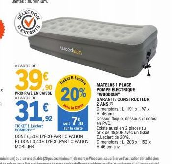 matelas E.Leclerc