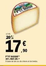 LENO  20,  APTIT BASQUE  €  17,⁹⁰0 