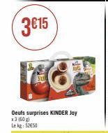 RELD  Oeufs surprises KINDER Joy x3 (60 g) Lekg: $250 